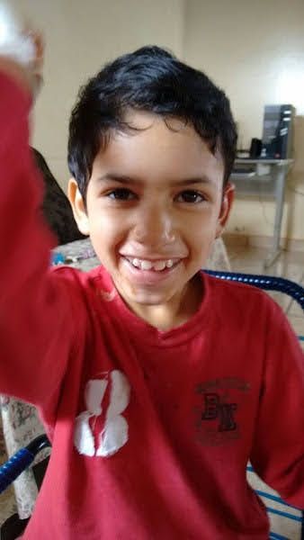 Samuel após iniciar o tratamento